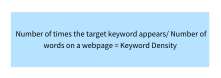 how keyword density is calculates